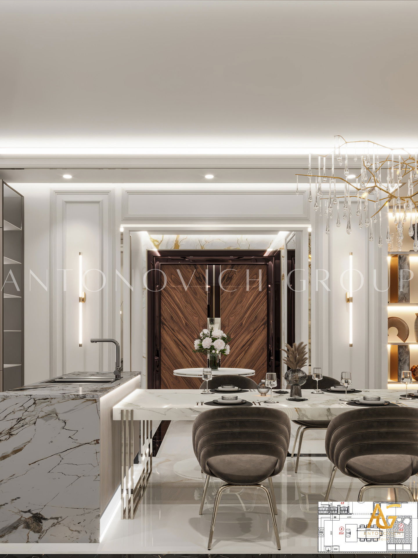 فيلا عائلية على الطراز العربي الحديث