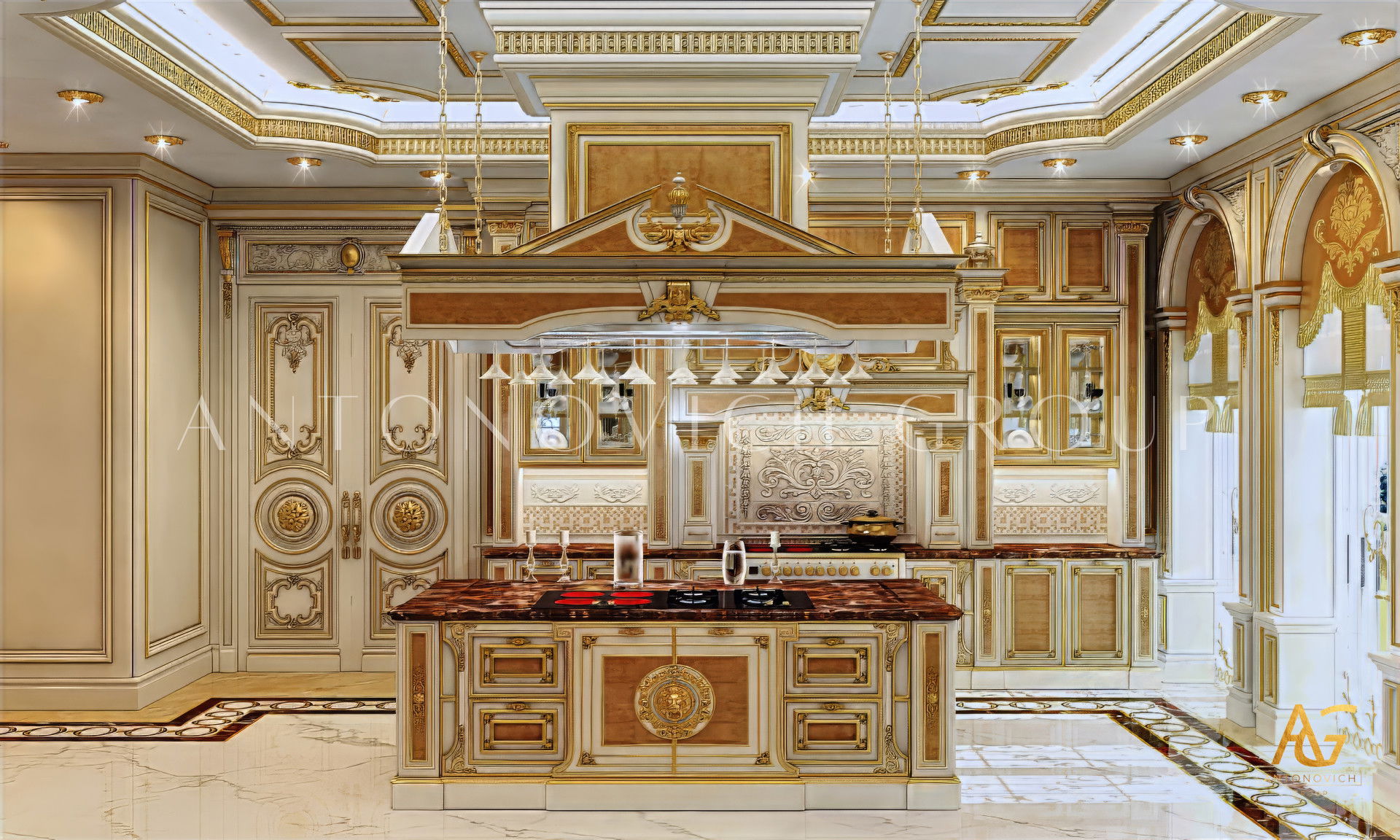 Extravagant Classical Kitchen Design