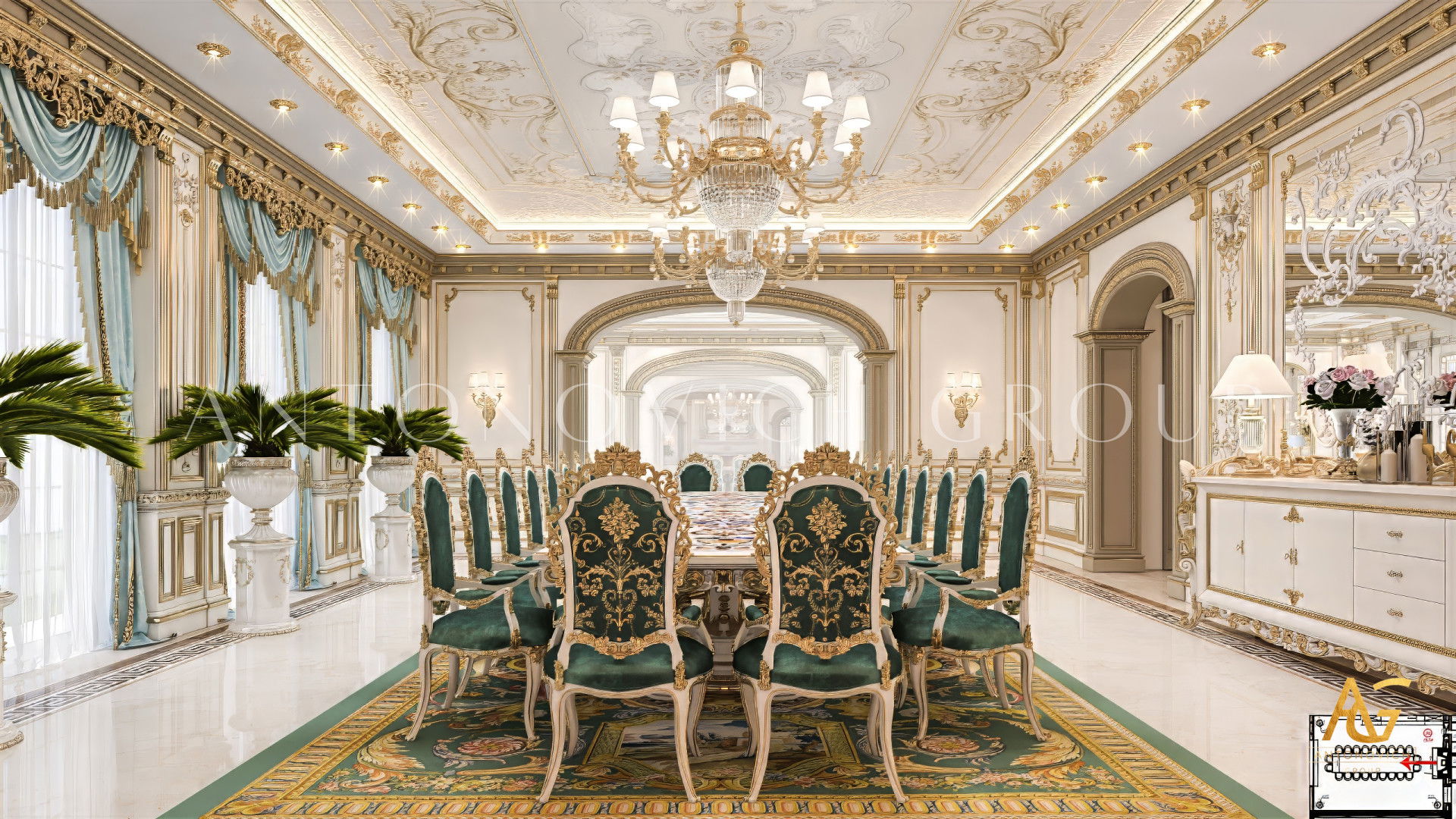 غرفة طعام رائعه