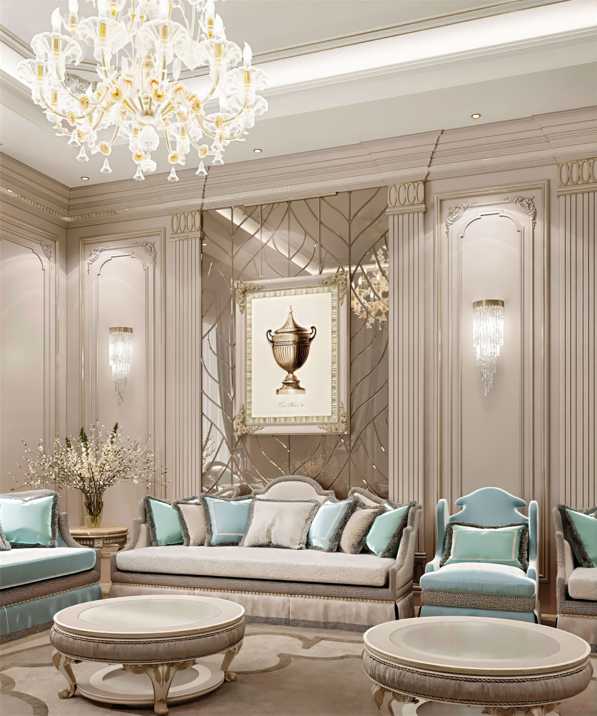 تصميم داخلي لمجلس في دبي