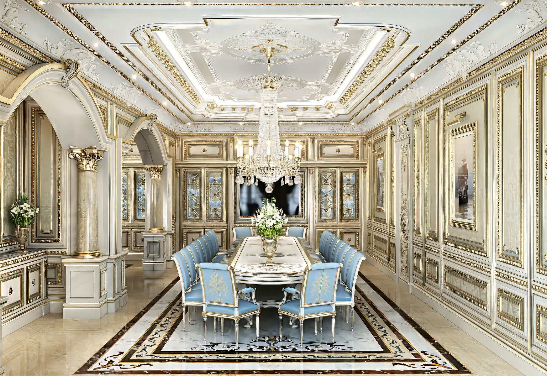 مظهر جديد لغرفة الطعام