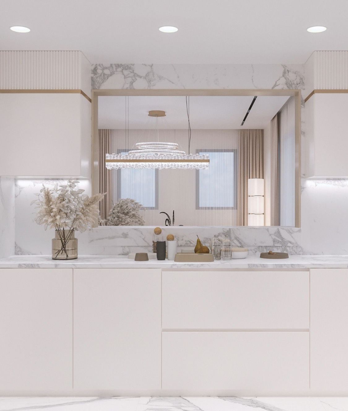 التصميم الداخلي للمطبخ المعاصر