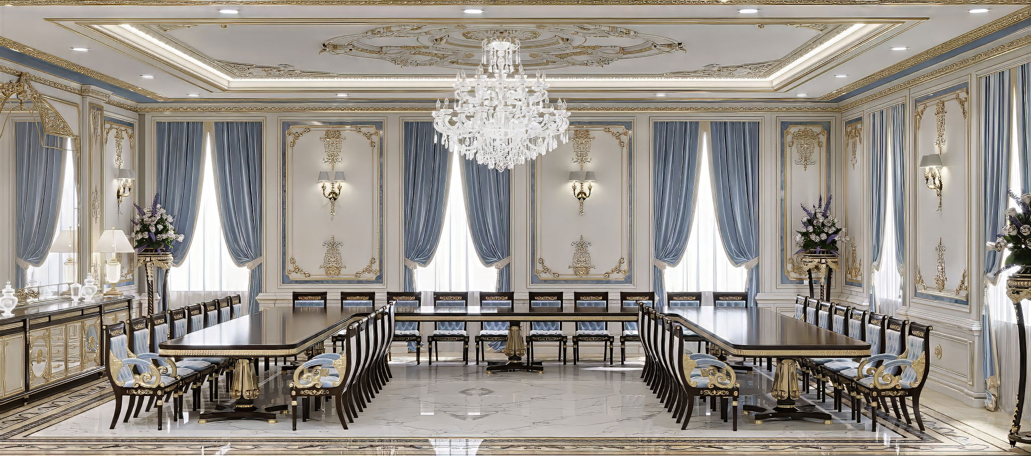 غرفة طعام مريحة