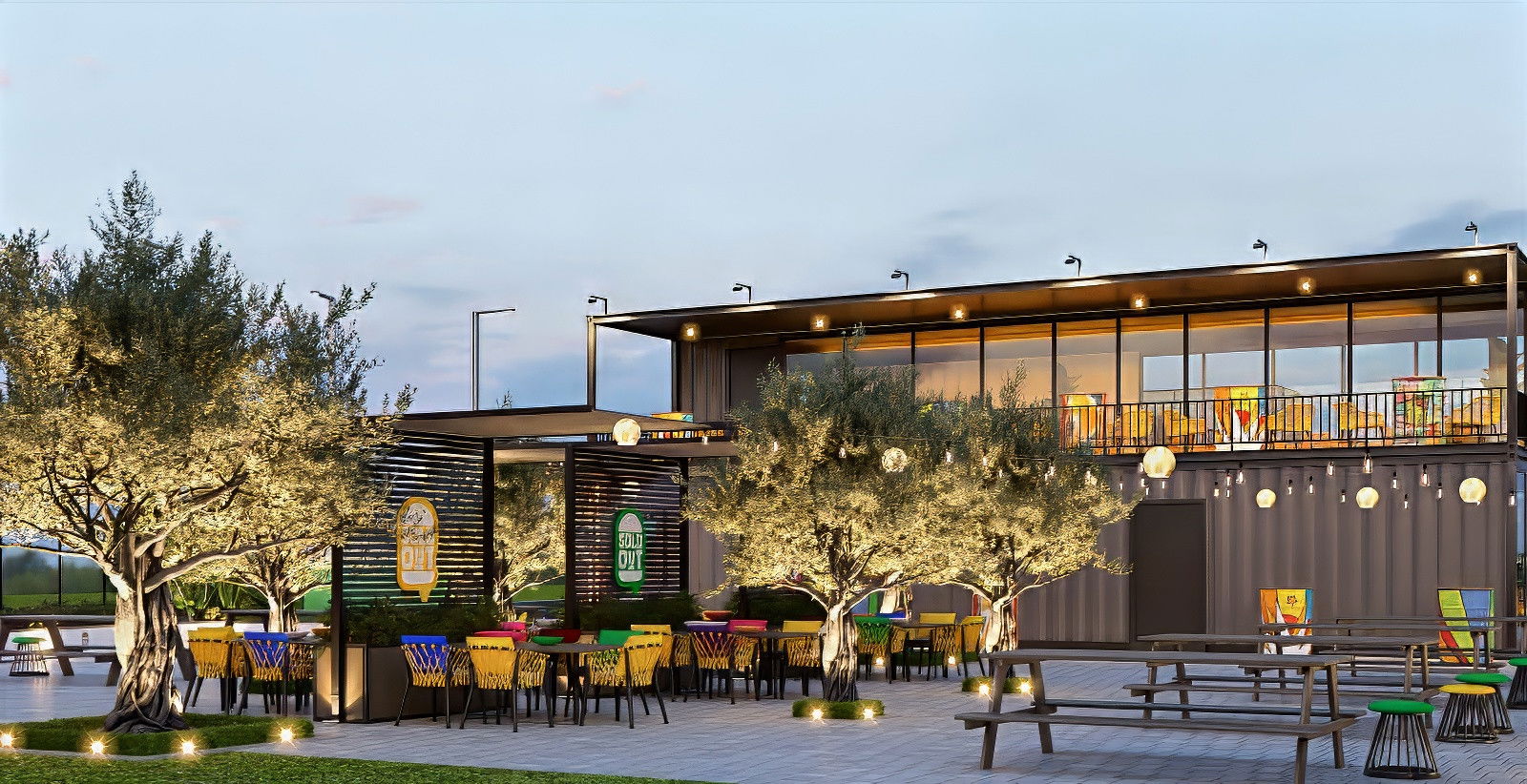 Дизайн экстерьера ресторана — Антонович Дизайн