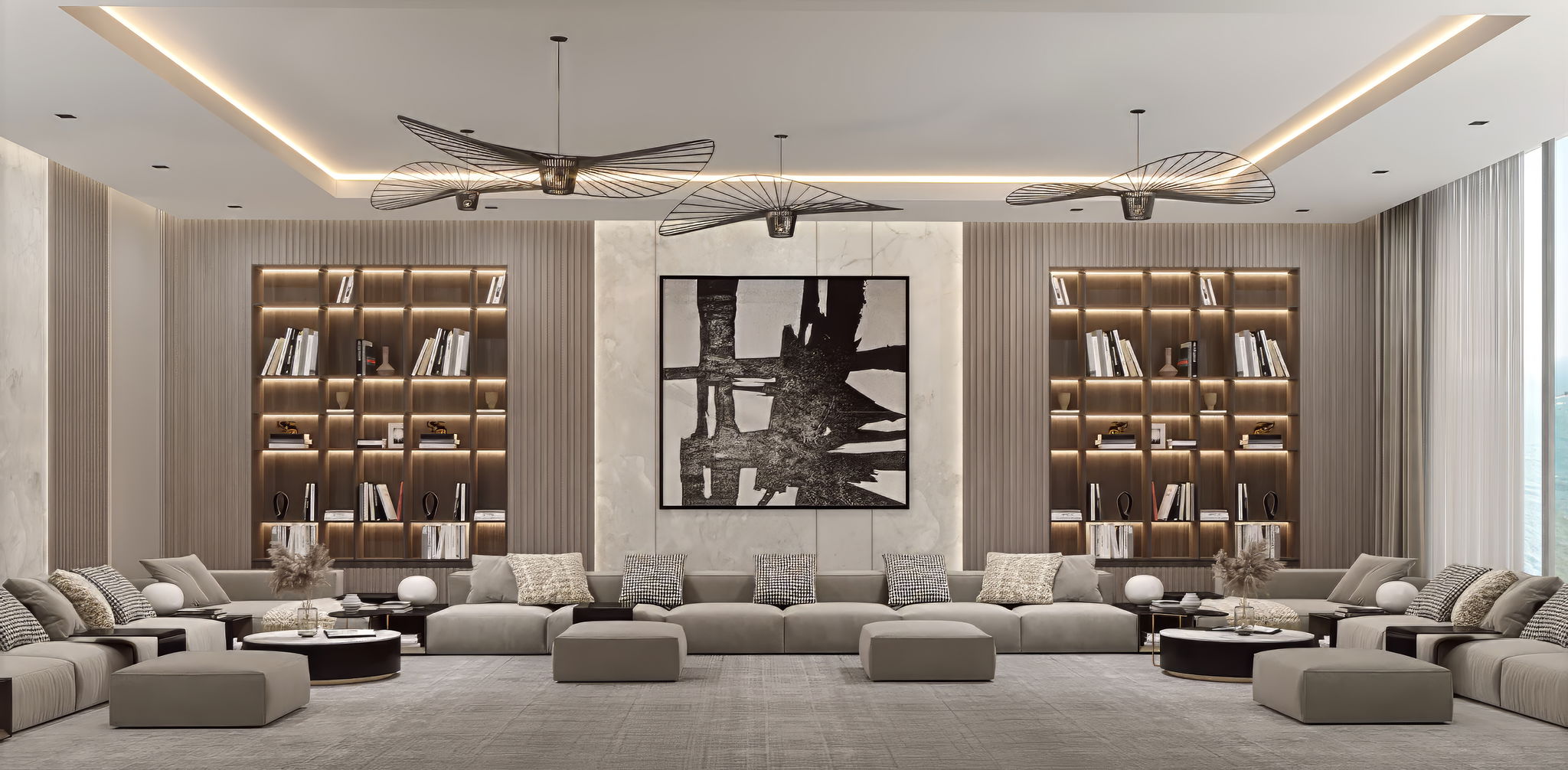 فكرة تصميم رائعة للمجلس