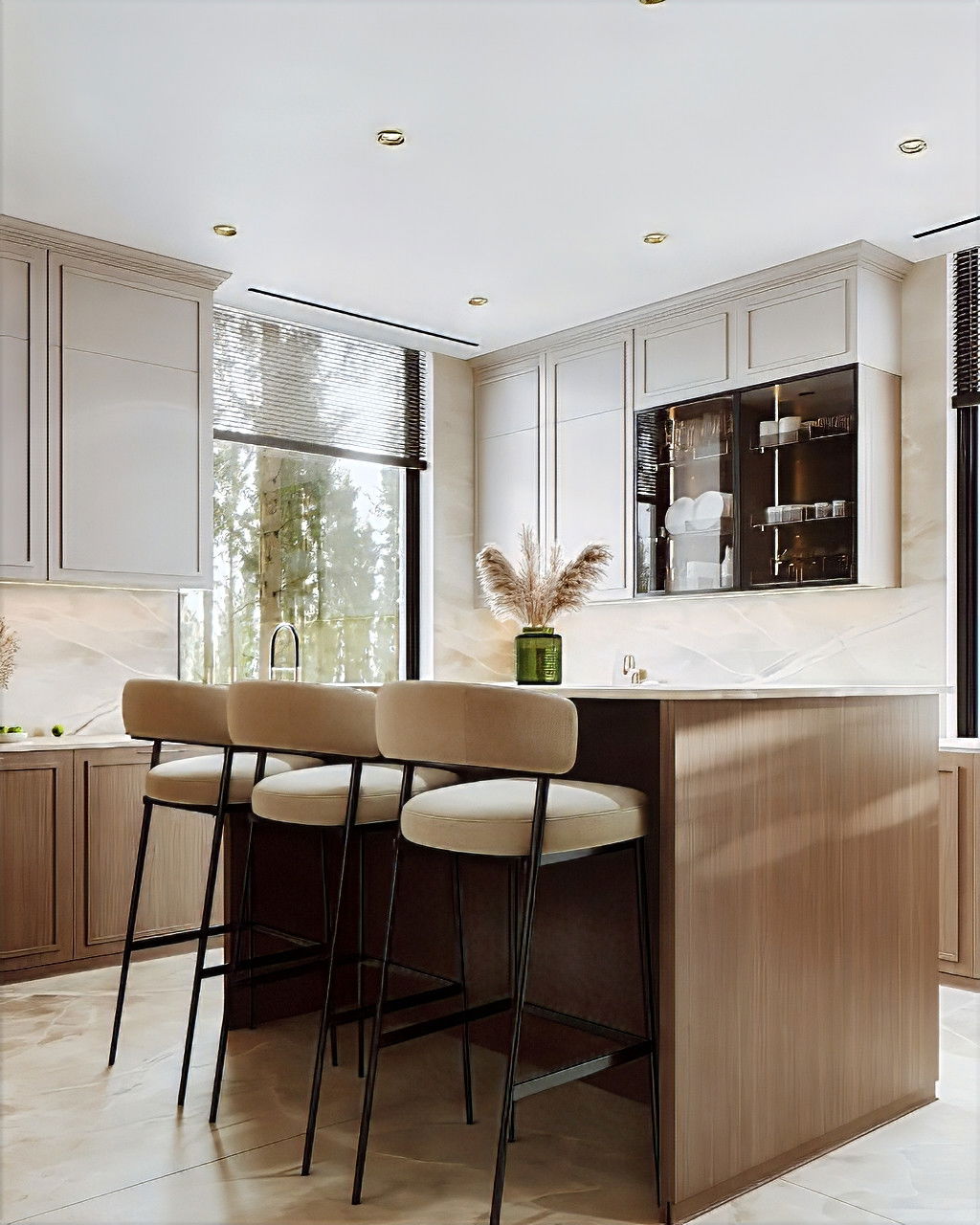 Bright decor for kitchen interior