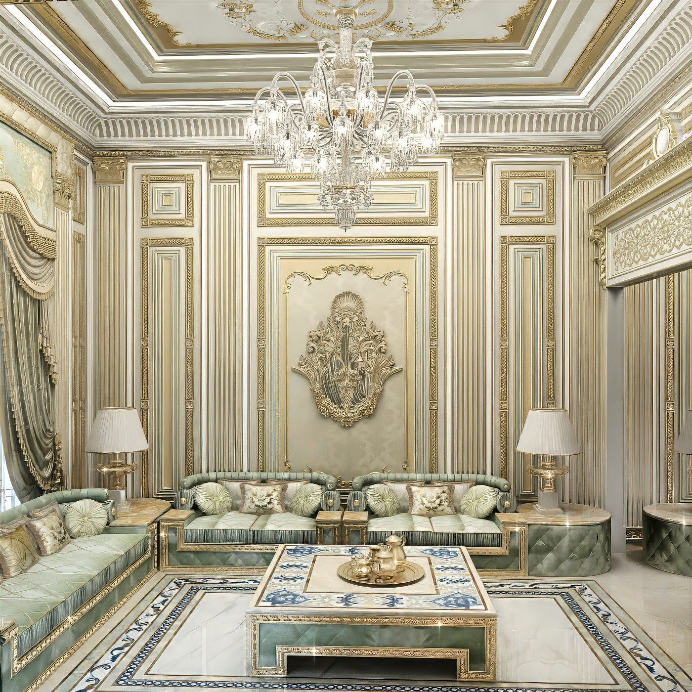 تصميم داخلي جميل للمجلس