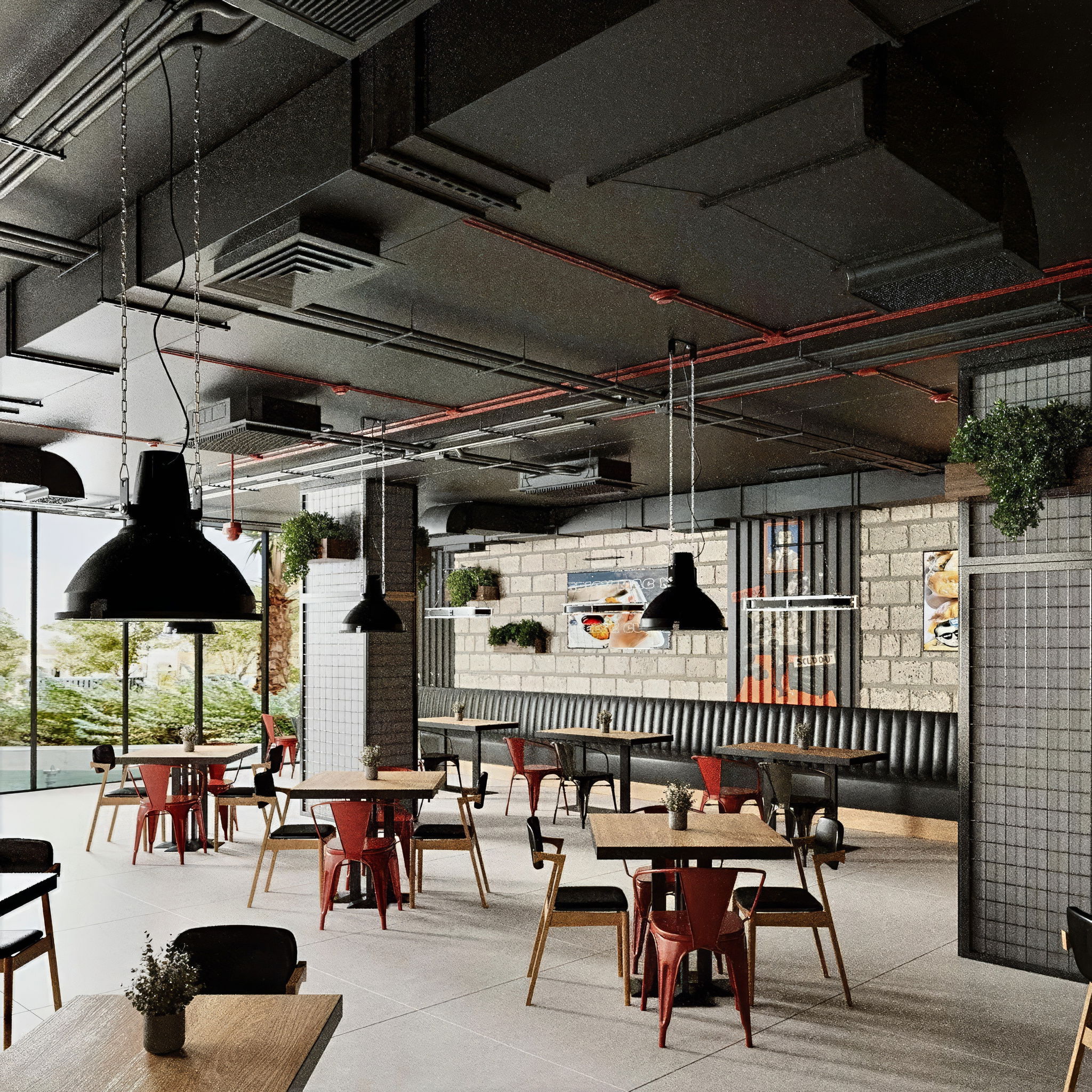 Trendy Modern Restaurant Interior Design