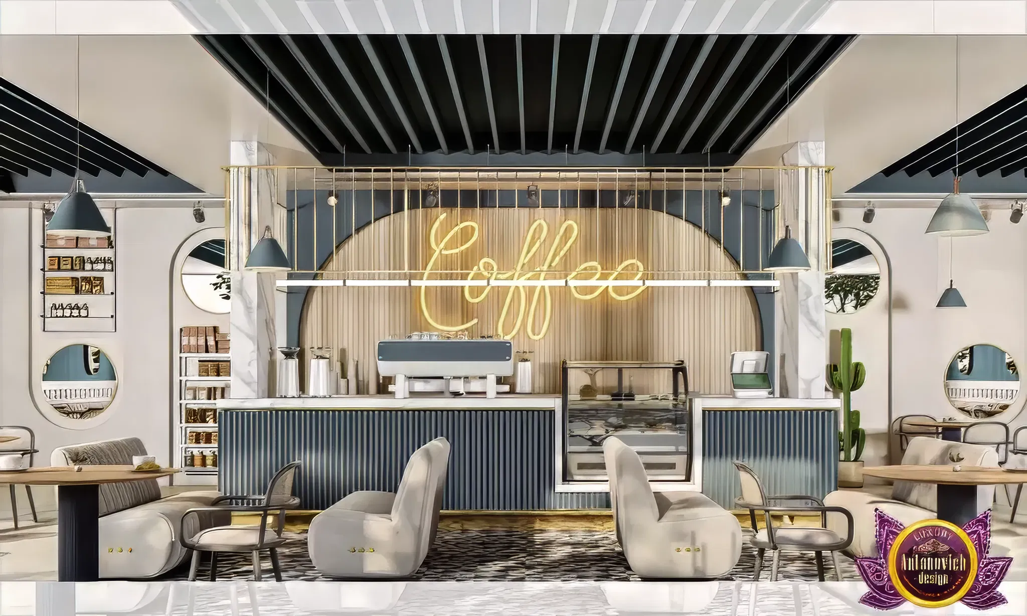 Фит-аут интерьера кофейни в Дубае — Антонович Дизайн