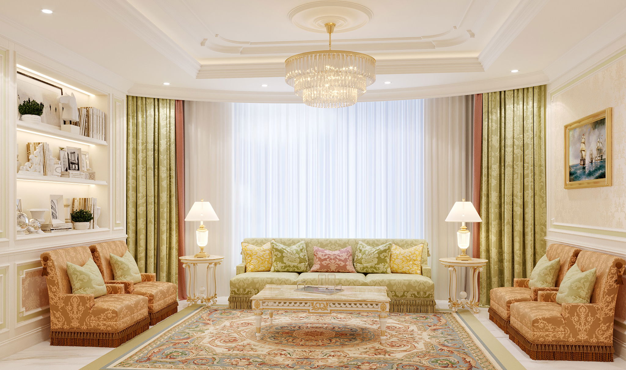 تصميم داخلي للمجلس في الامارات
