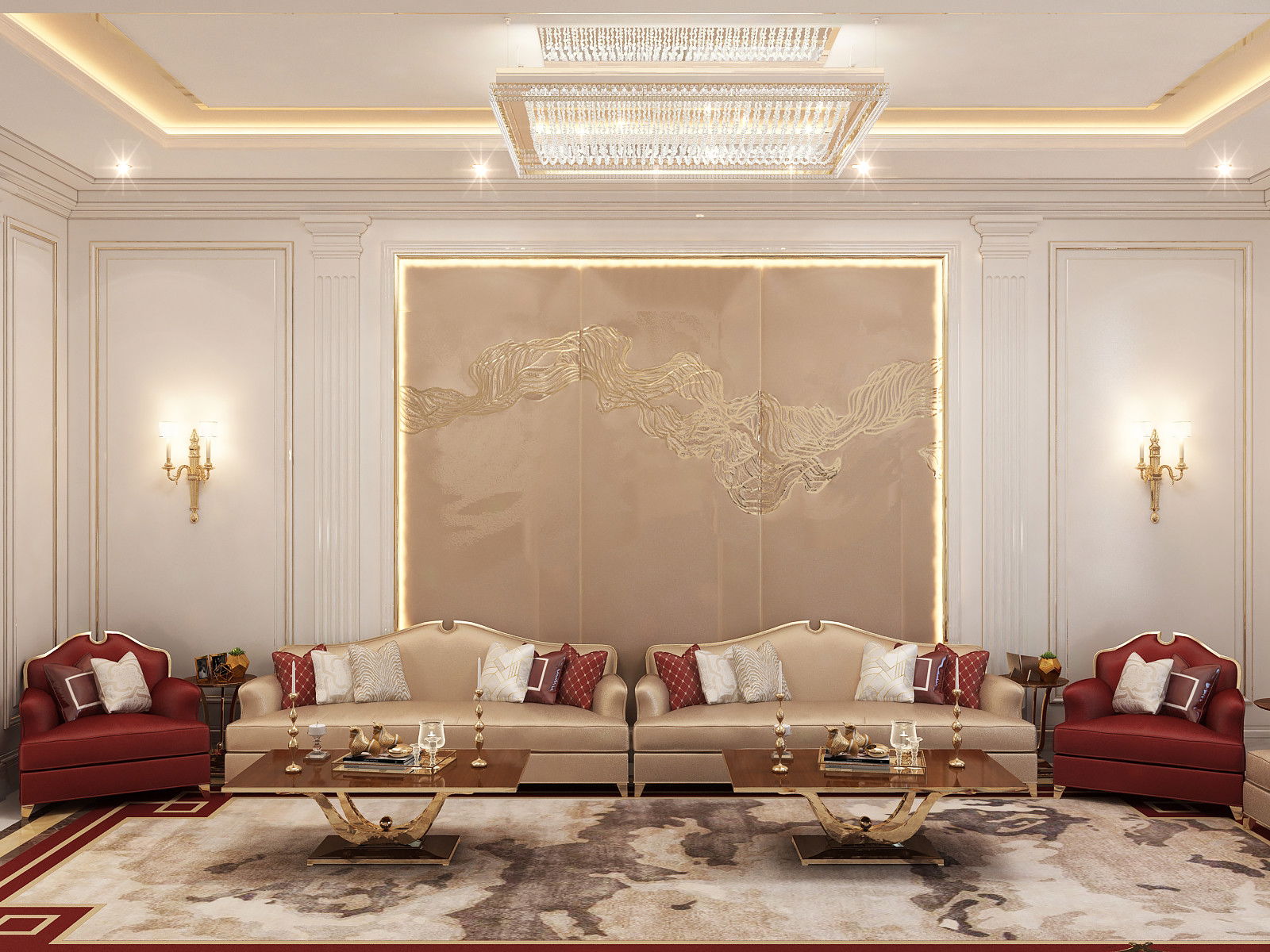 فكرة تصميم مجلس مريح في دبي