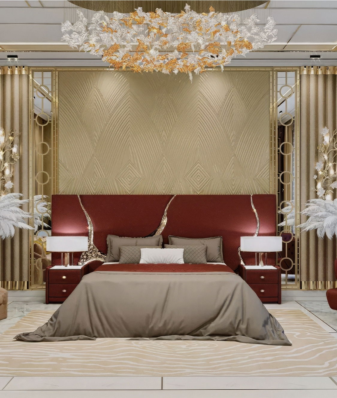 Exquisite Interior Setting for Bedroom Design