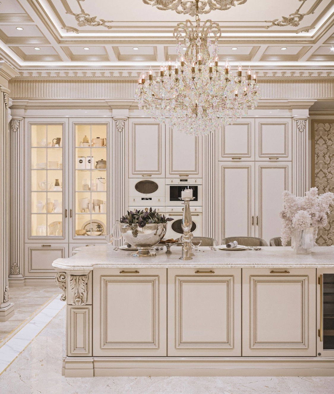 تصميم داخلي مشرق للمطبخ