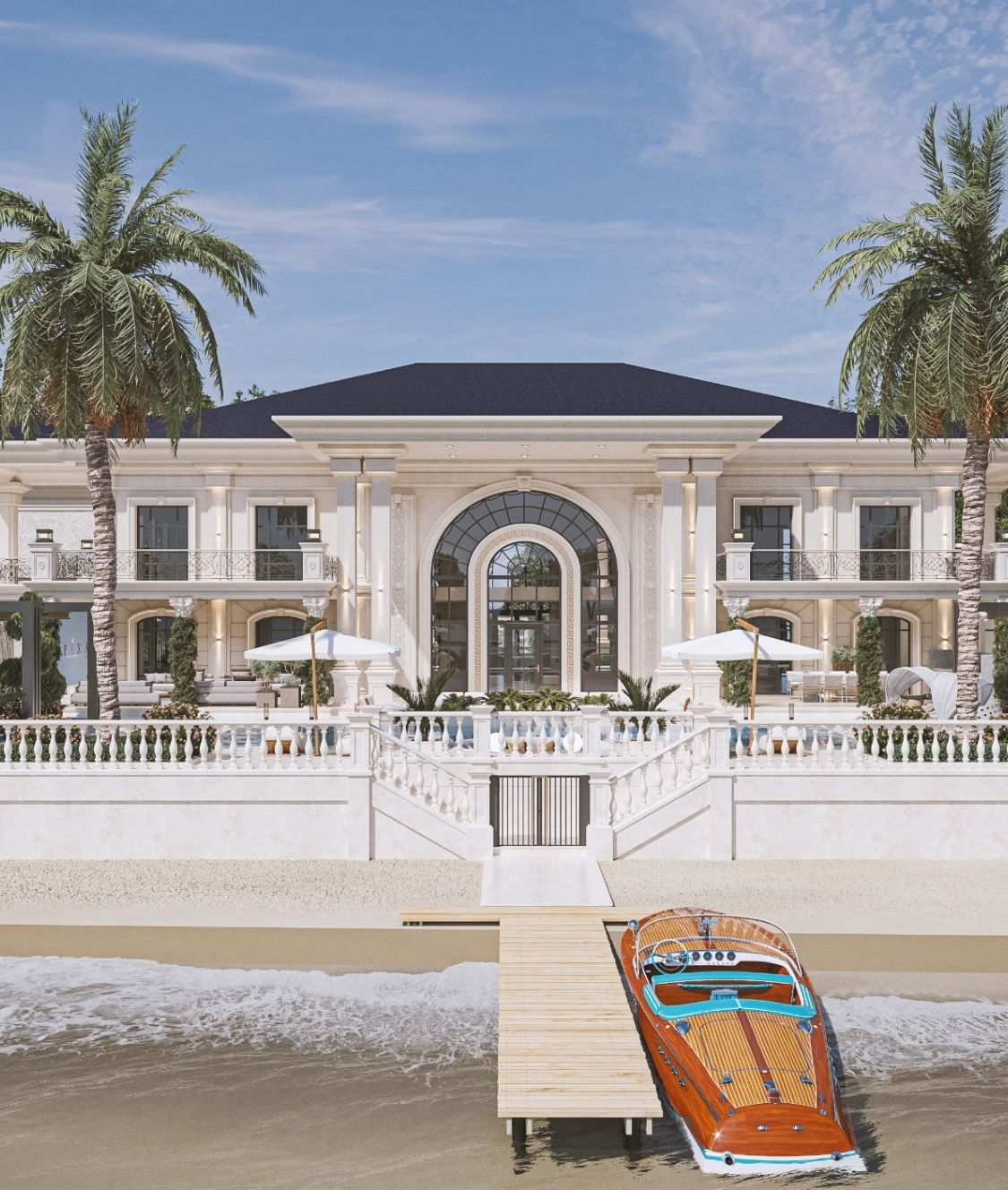 Ремонт экстерьера виллы в Jumeirah Golf Villas, Дубай