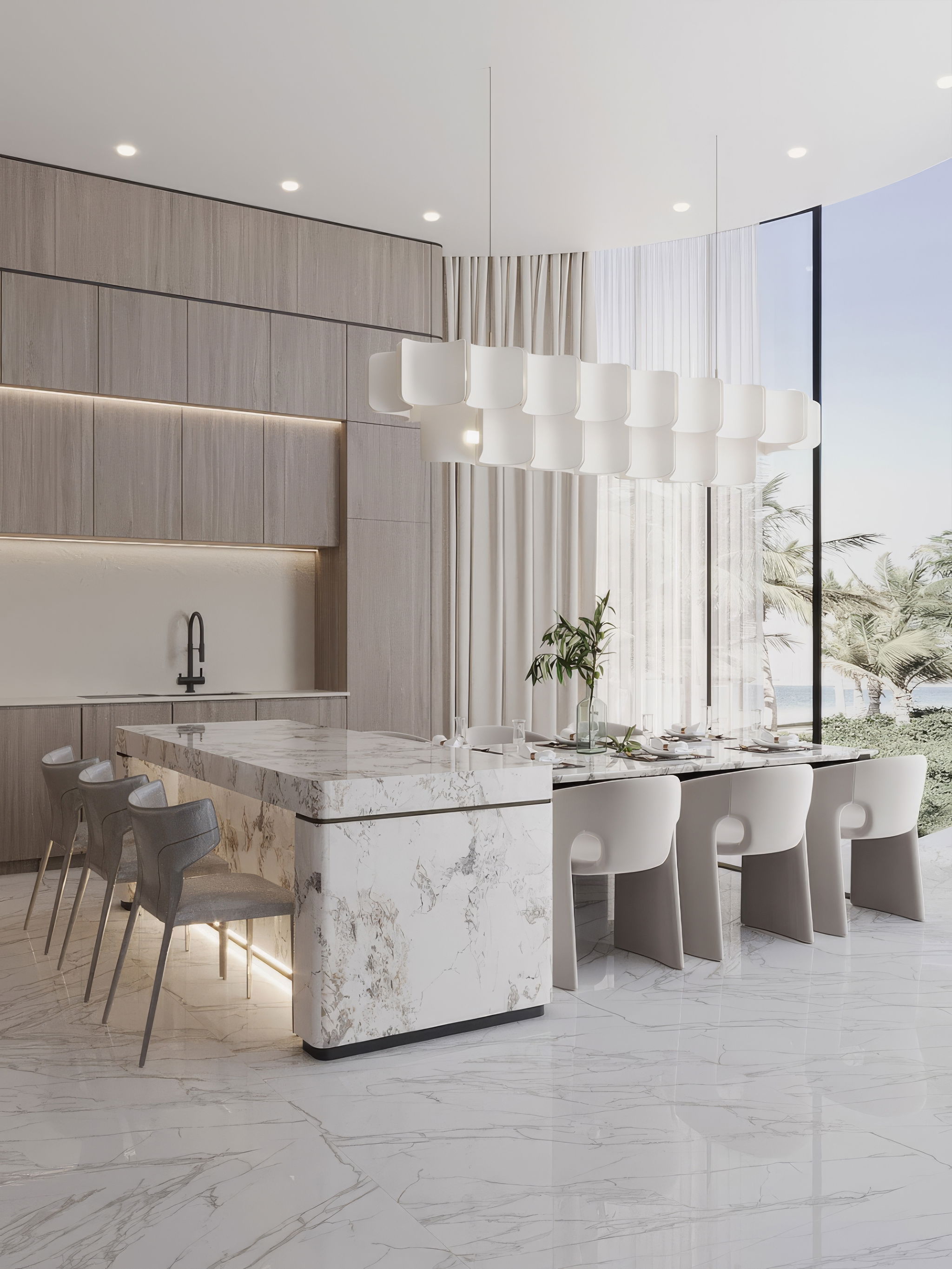 Villa kitchen interior design