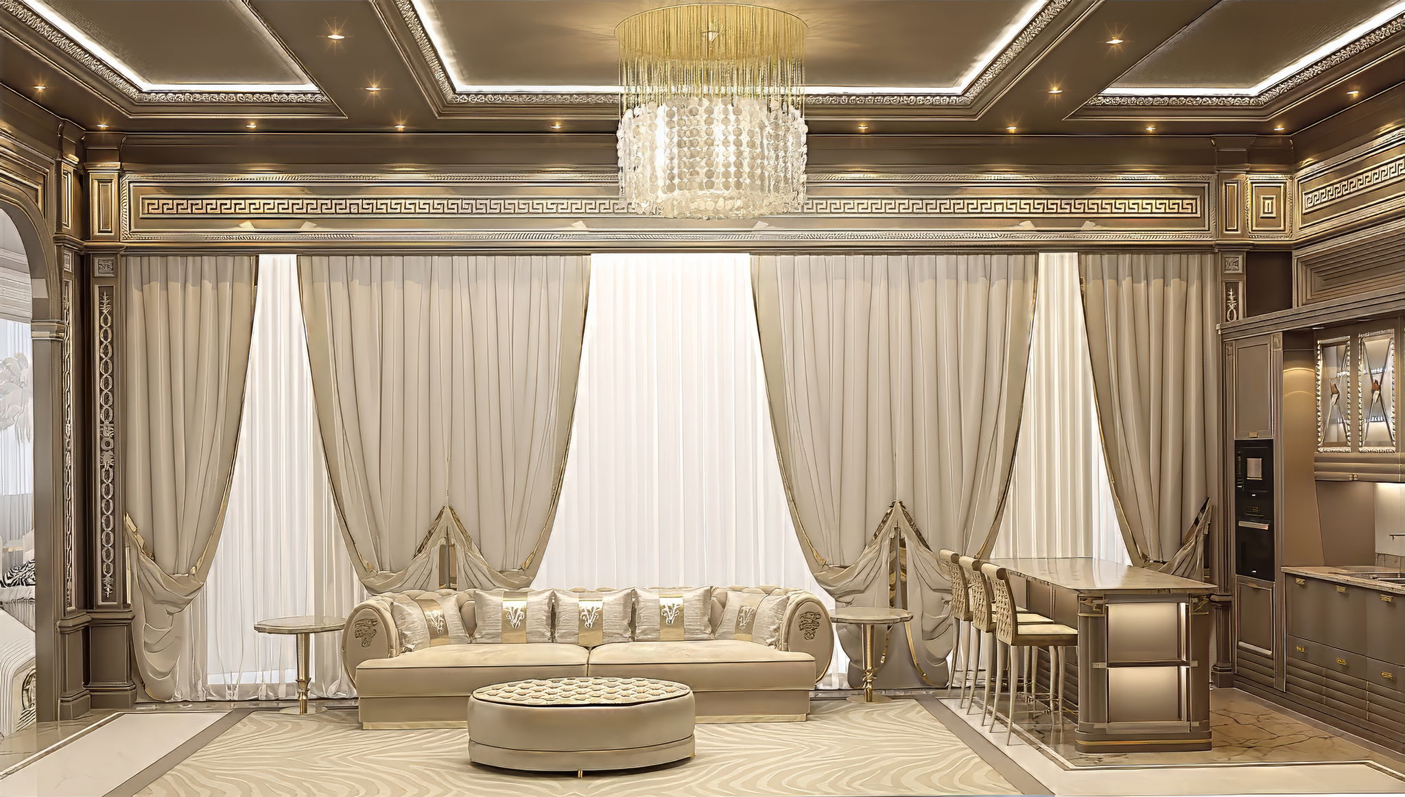 تصميم غرفة معيشه الاسره