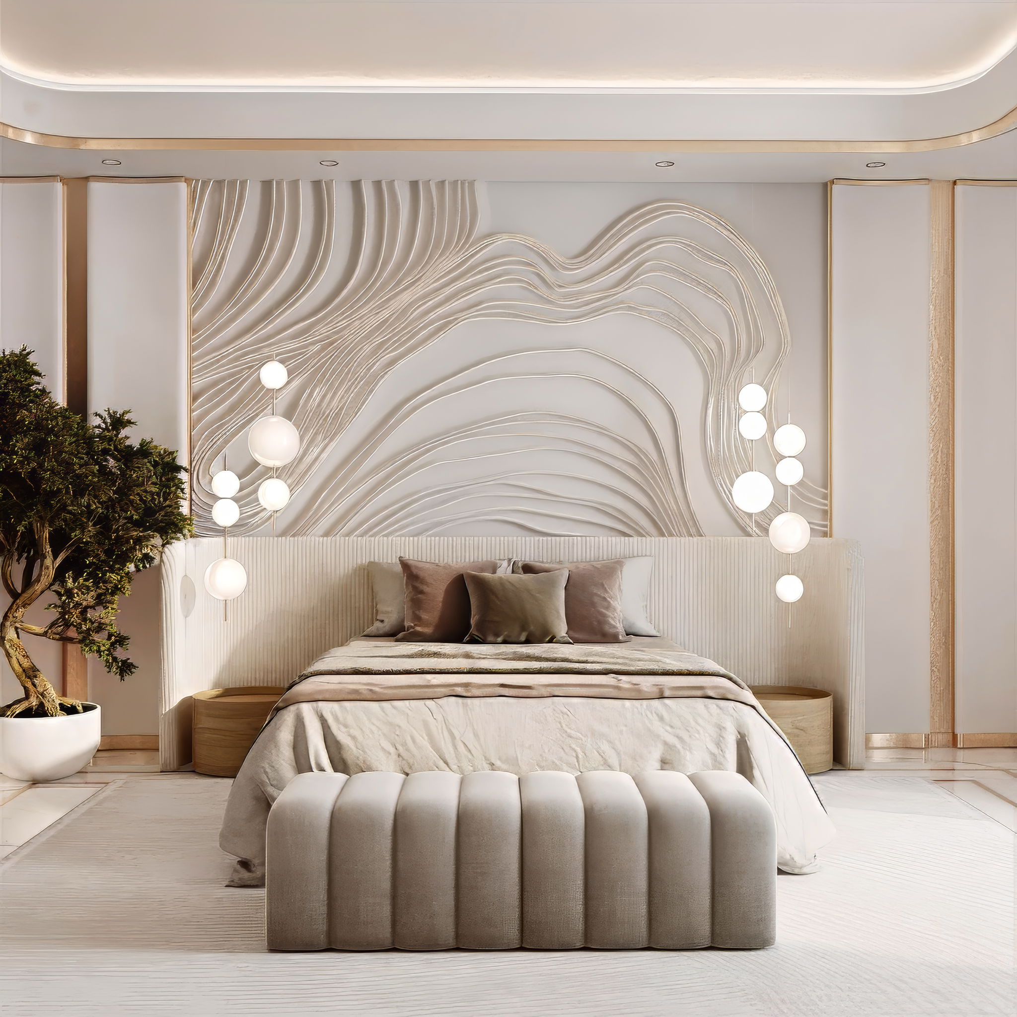 Bedroom Penthouse by Luxury Antonovich Design