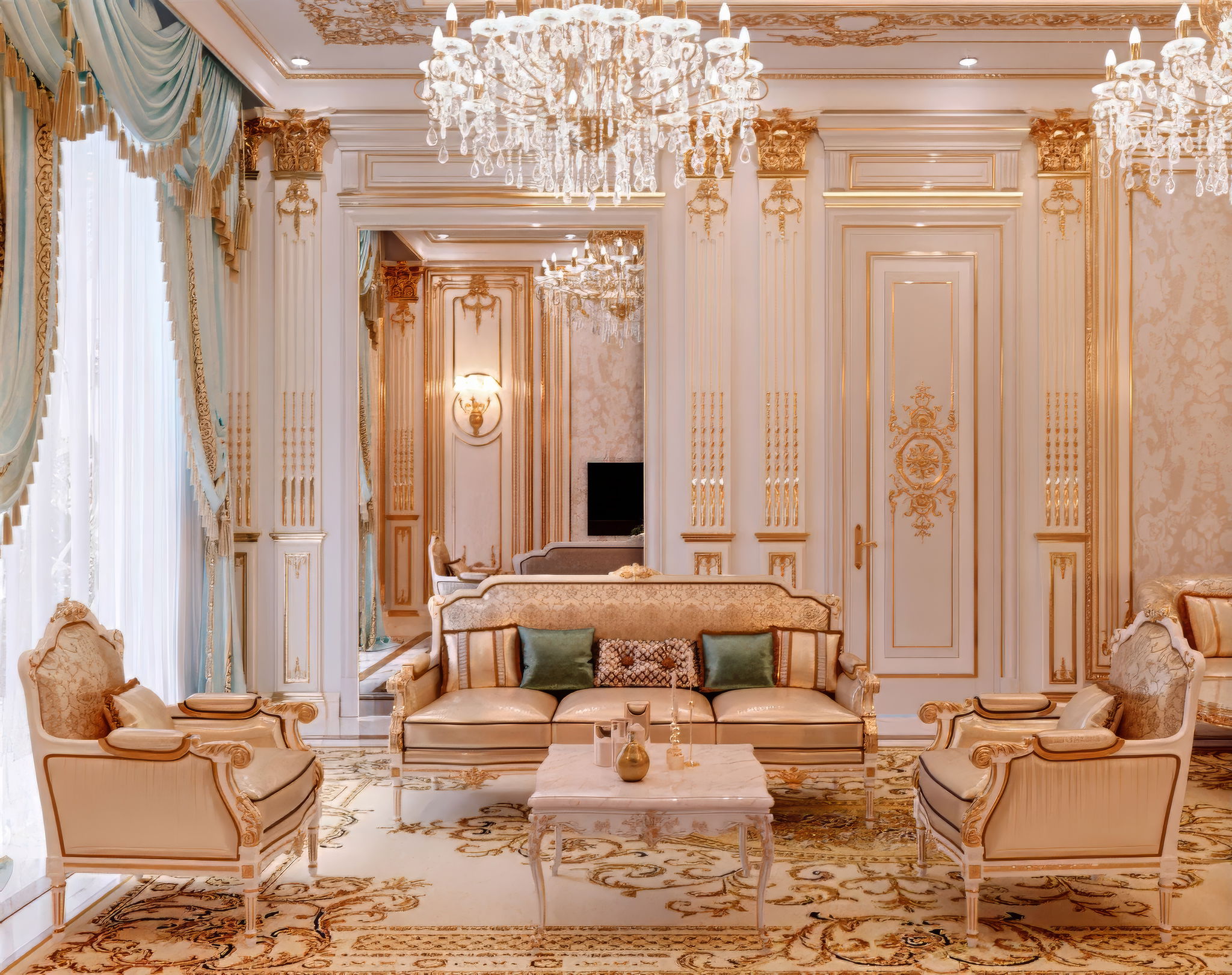تصميم داخلي لغرفة الجلوس