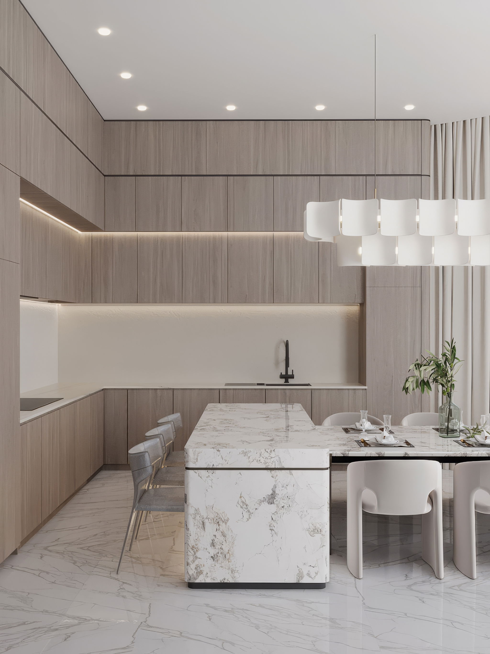 التصميم الداخلي الرائع للمطبخ