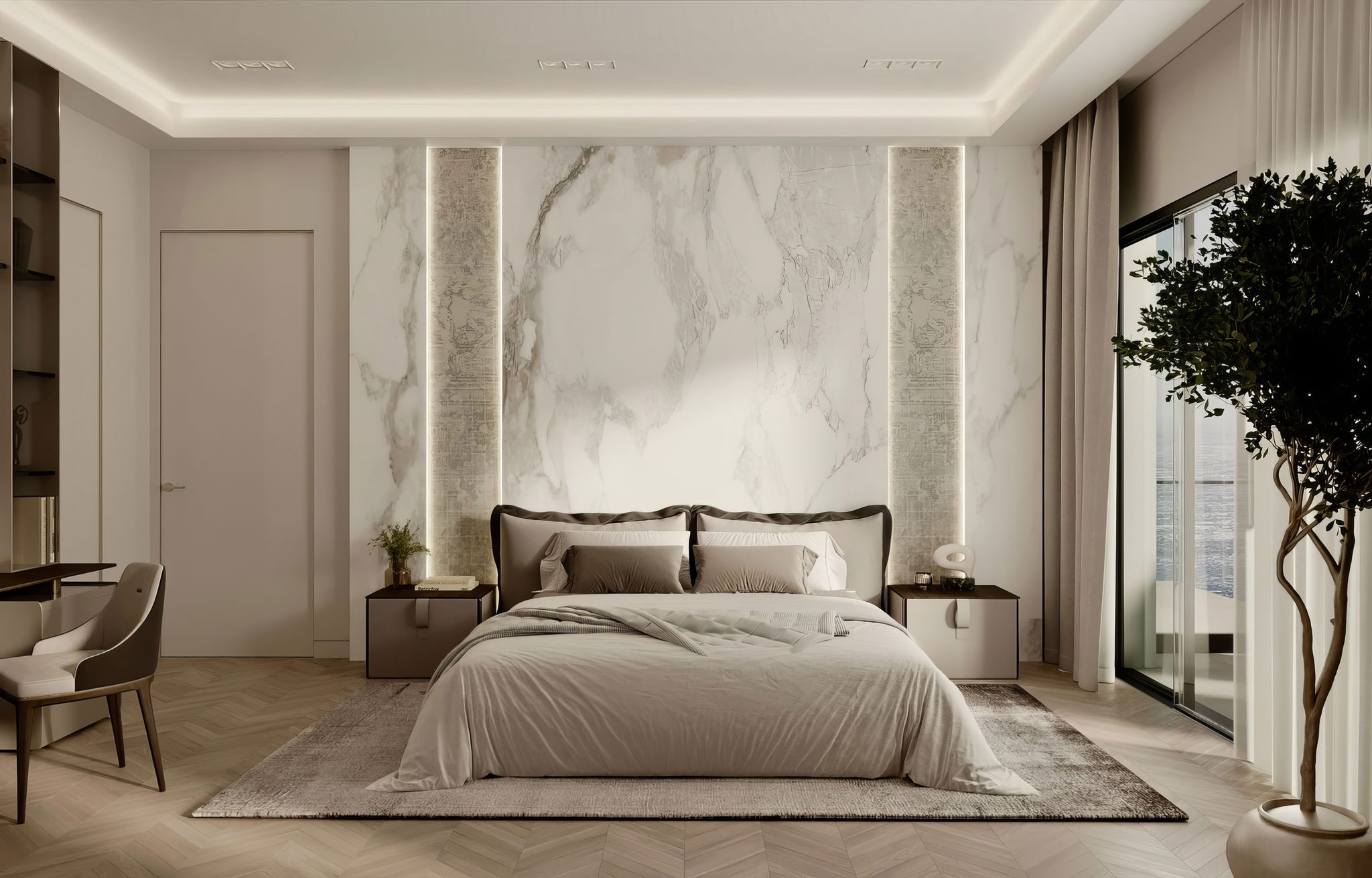 Modern- Classic Bedroom Design