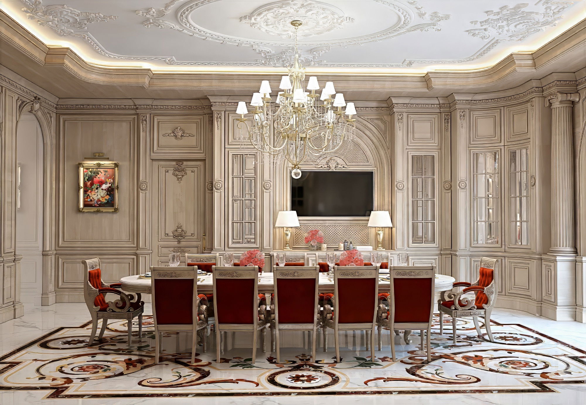 تصميم مذهل لغرفة السفرة