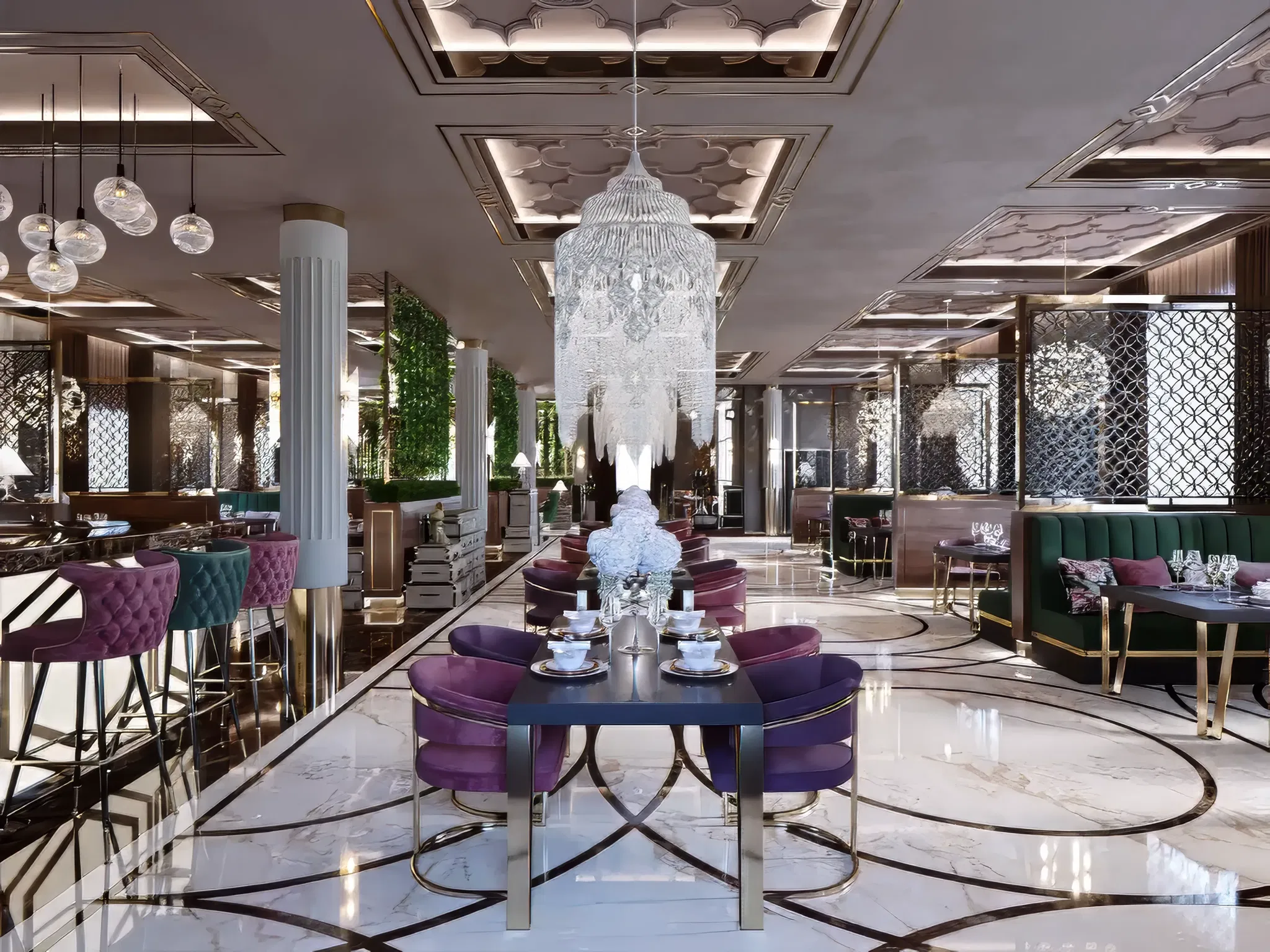 Стильный дизайн ресторана в Дубае