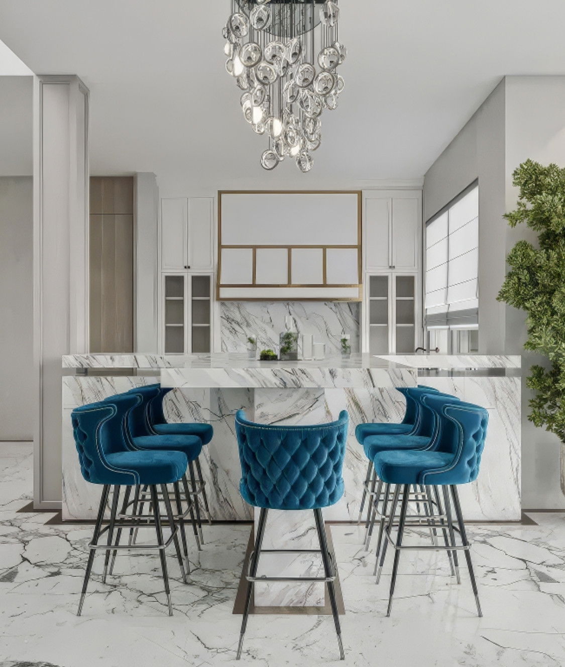 تصميم داخلي رائع لمطبخ