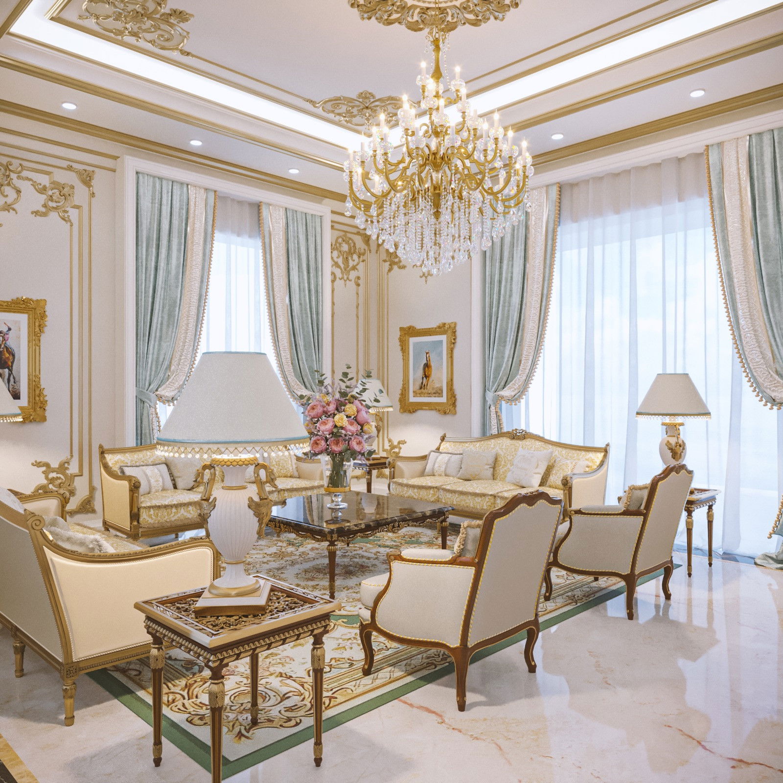 تصميم داخلي للمجلس في ابو ظبي