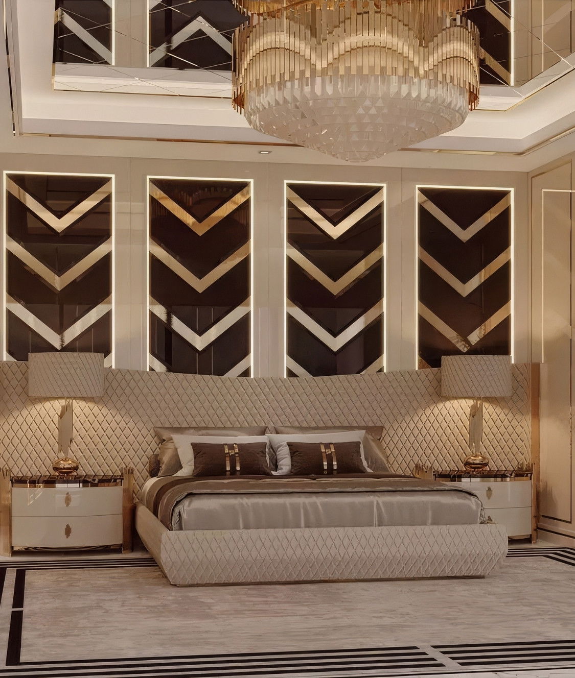 LUXURY-MODERN BEDROOM INTERIOR DESIGN IN DUBAI