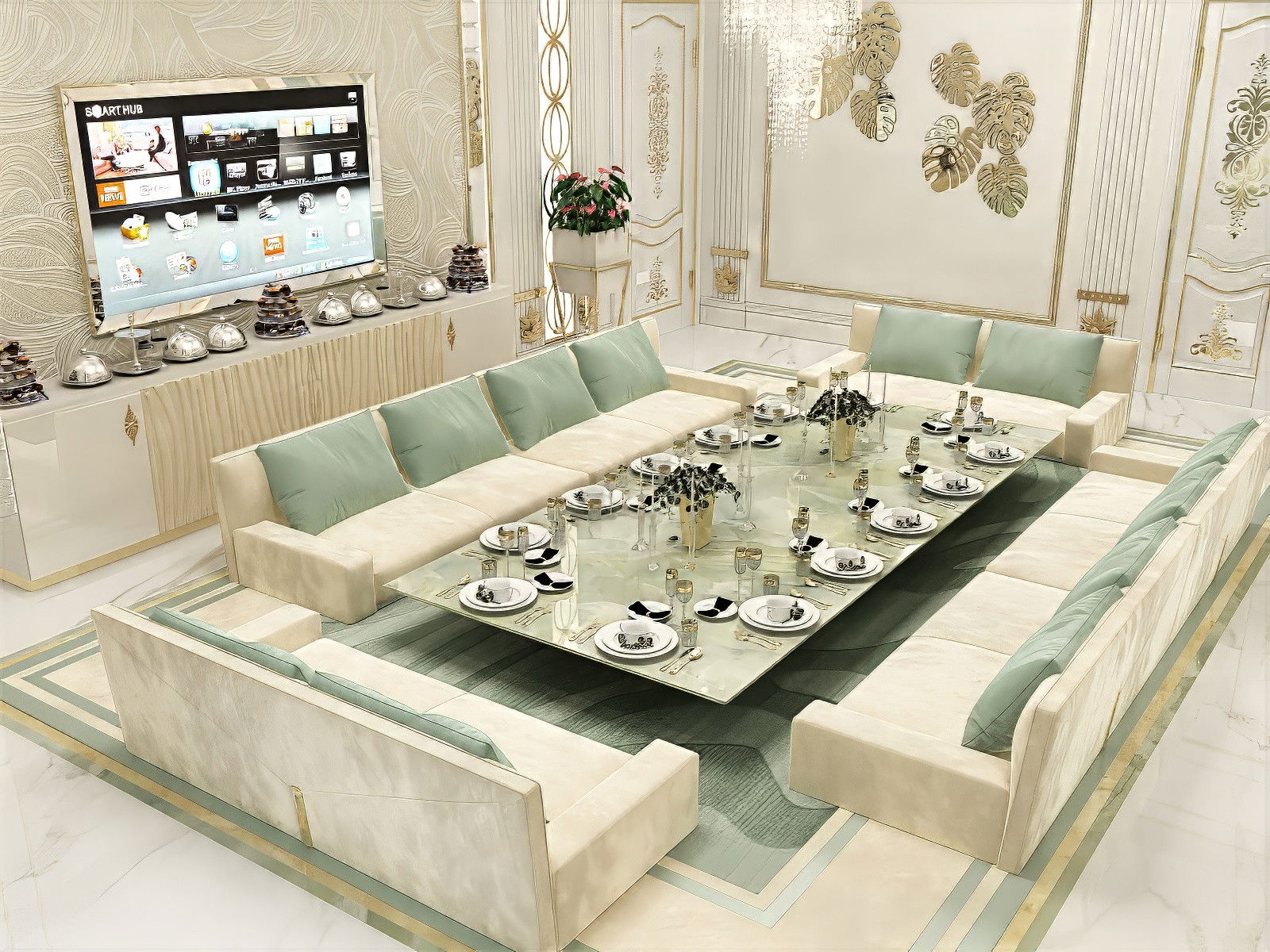 أفكار تصميم غرفة الطعام