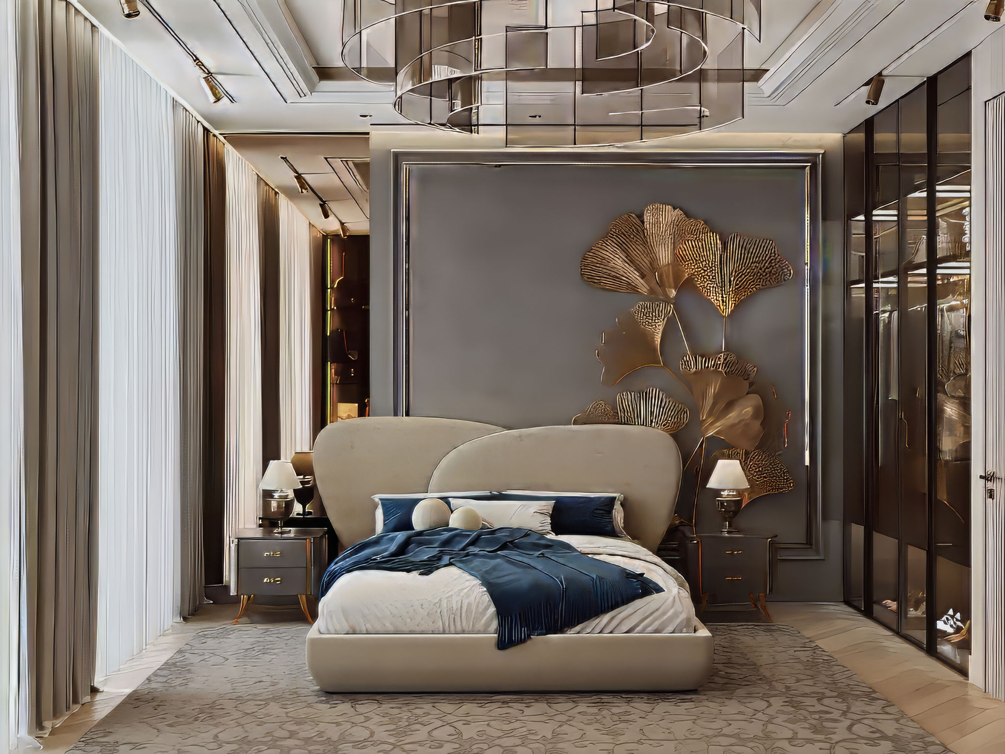 Modern Aesthetic Bedroom Interior Design Solution