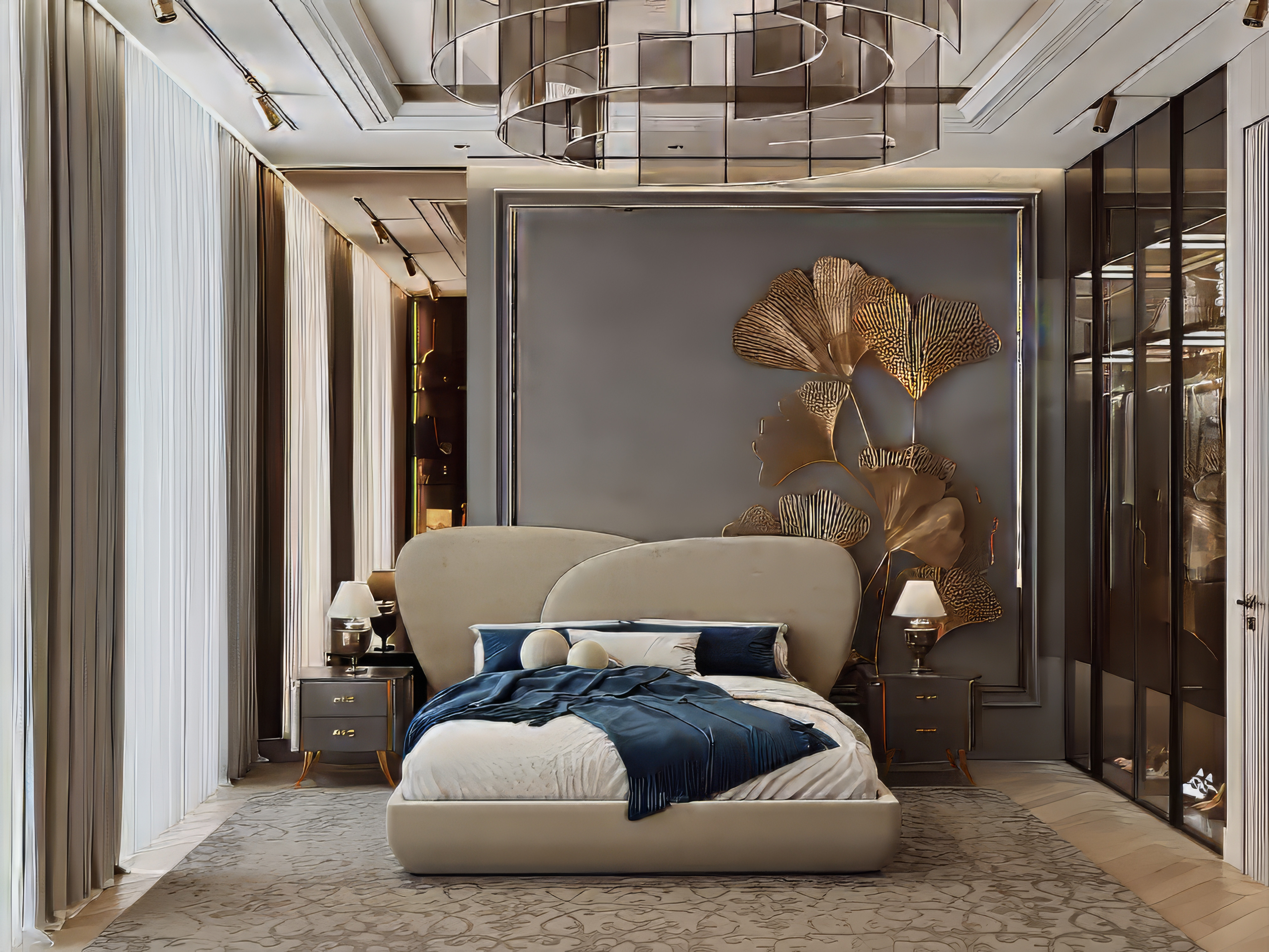 Modern Aesthetic Bedroom Interior Design Solution