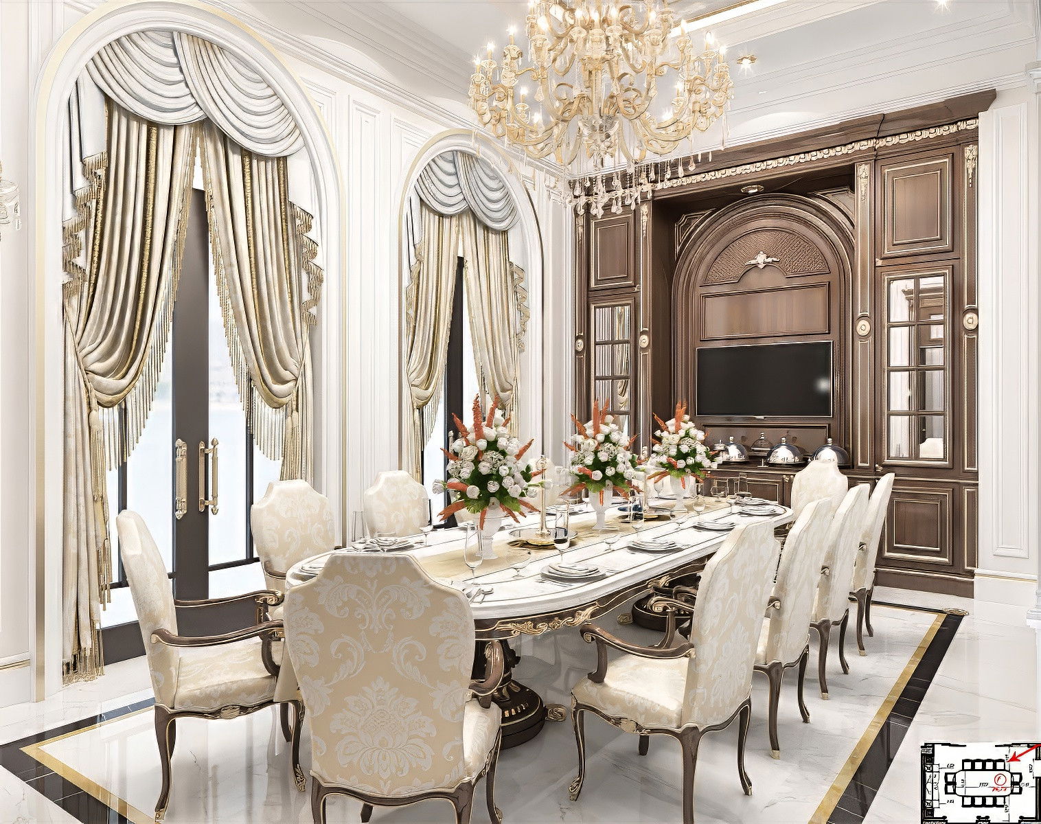 تصميم غرفة الطعام في نيروبي