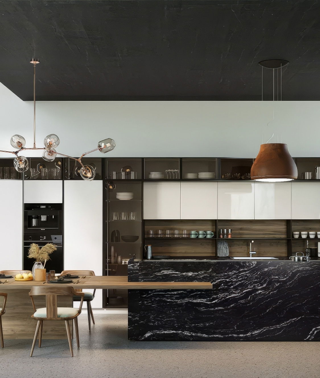 فكرة تصميم المطبخ الإبداعي