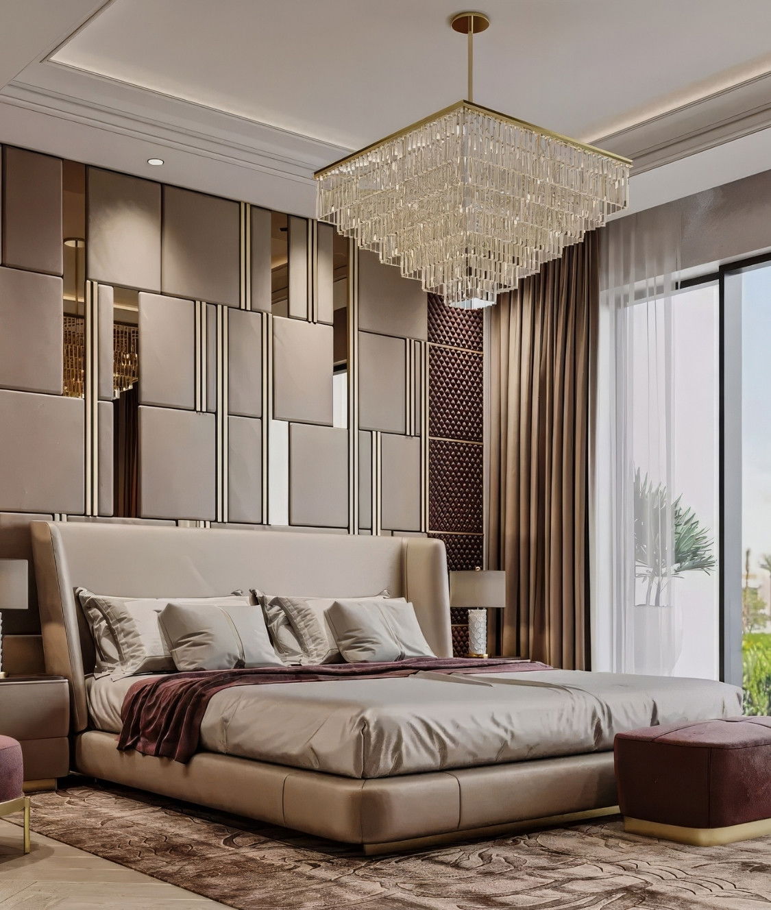 Royal Style Chic Master bedroom Interior Design