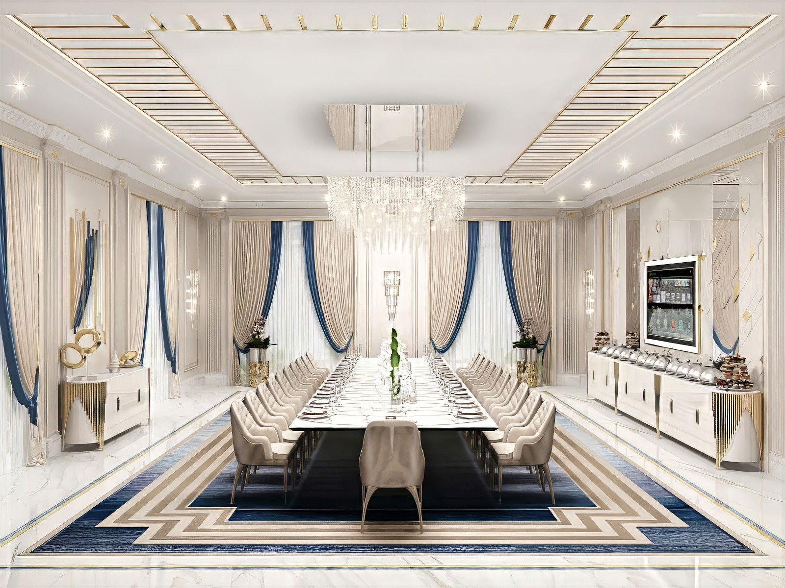 أفضل تصميم لغرفة الطعام