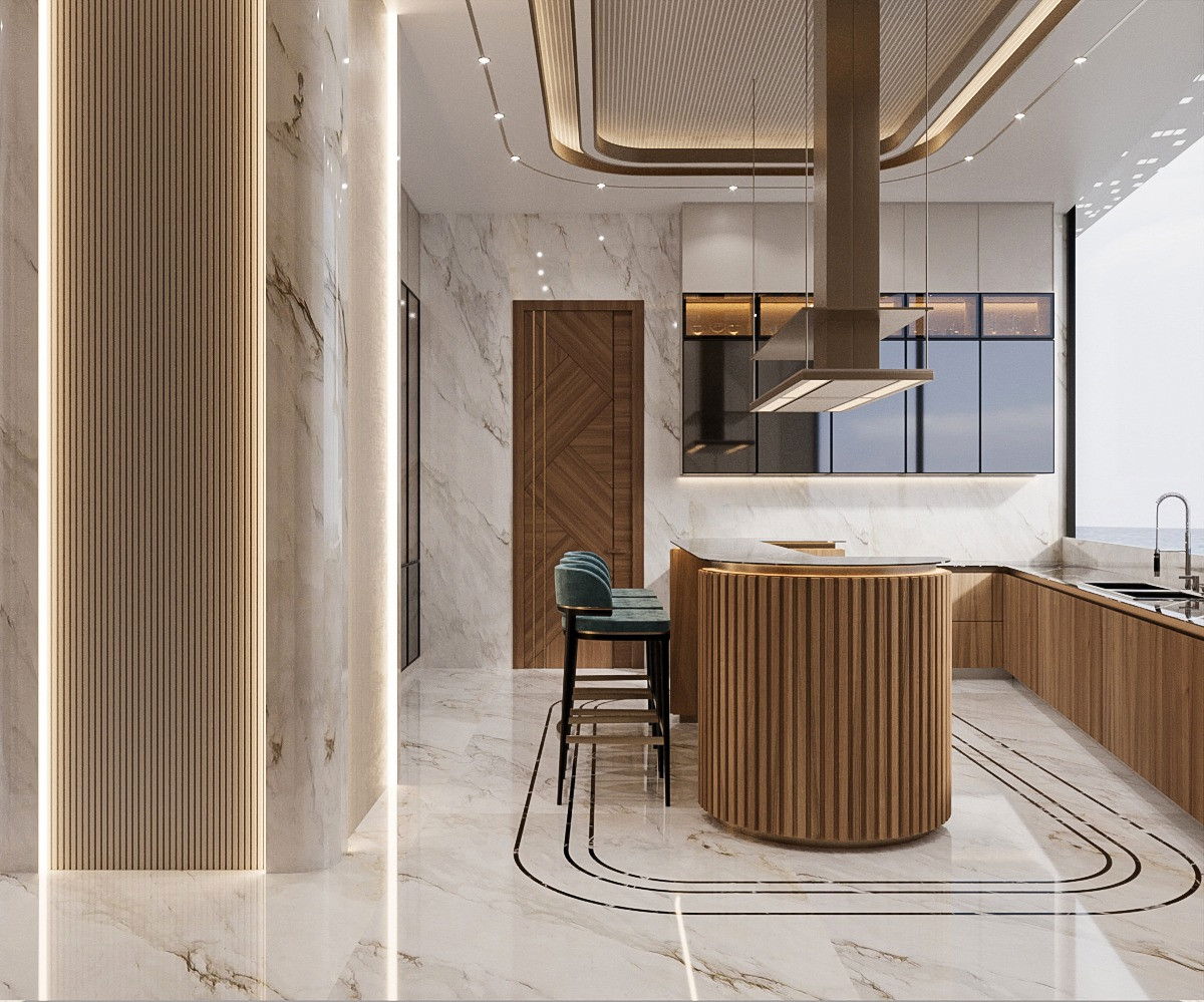 النمط الأمريكي مطبخ