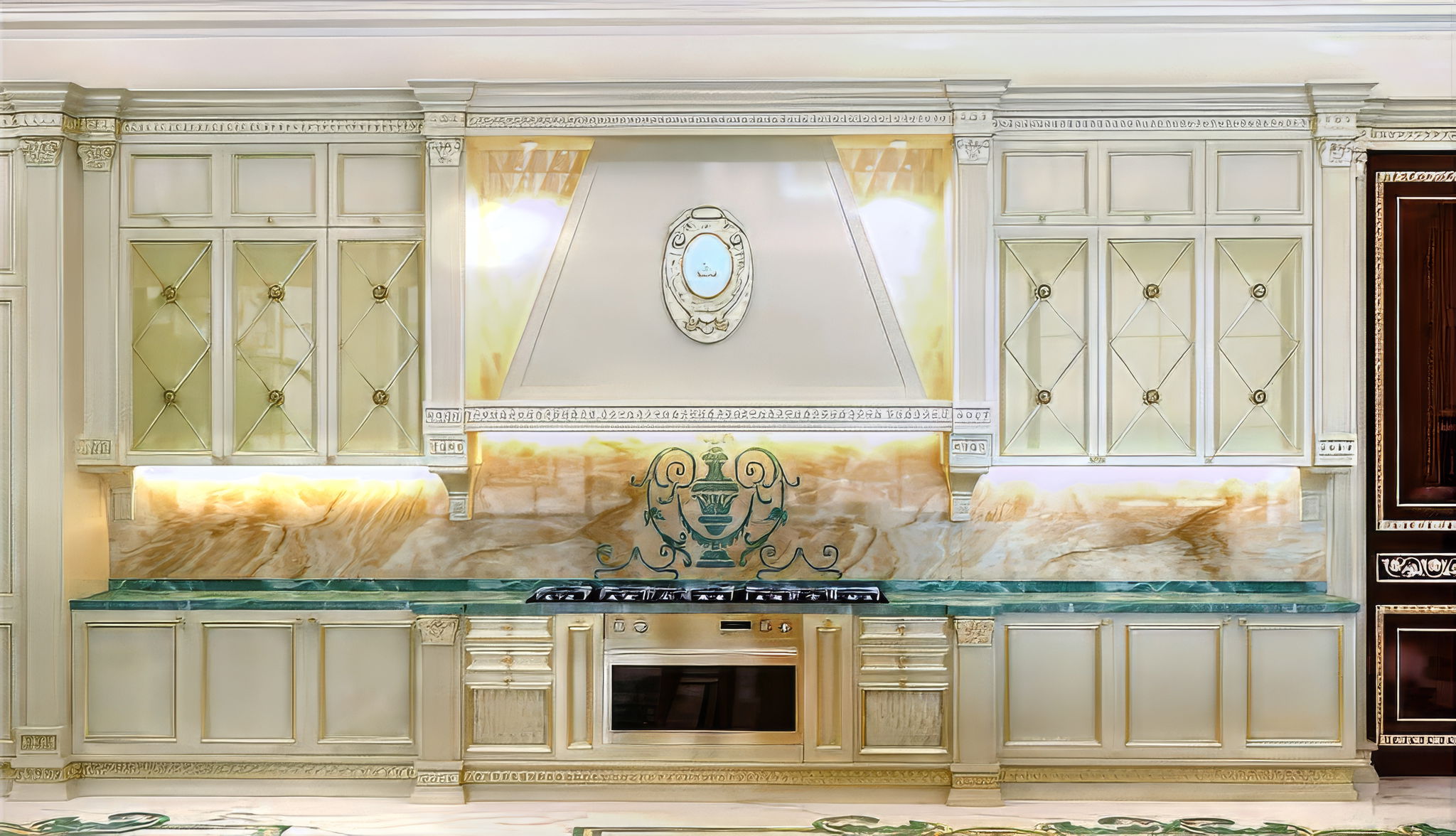 Elegant Blue Kitchen Design