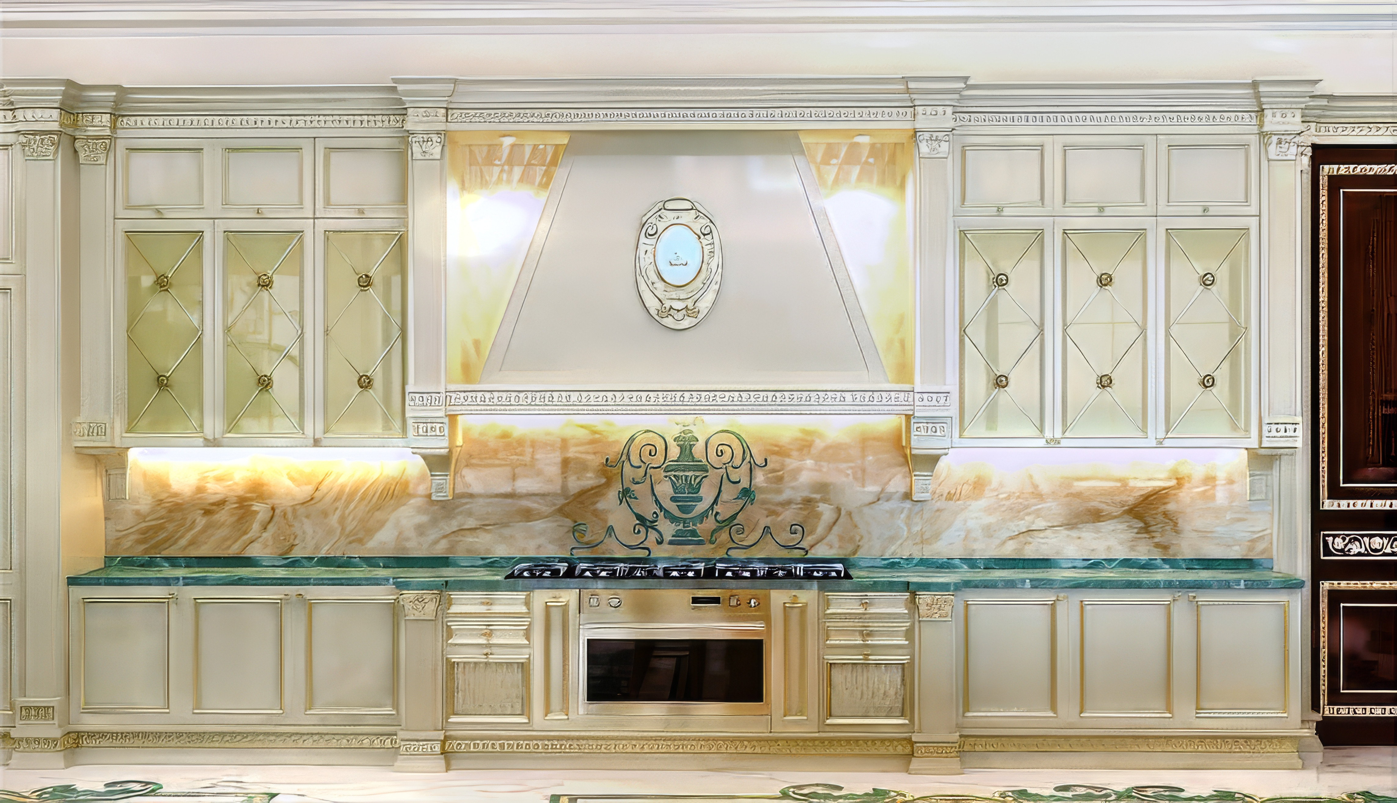 Elegant Blue Kitchen Design