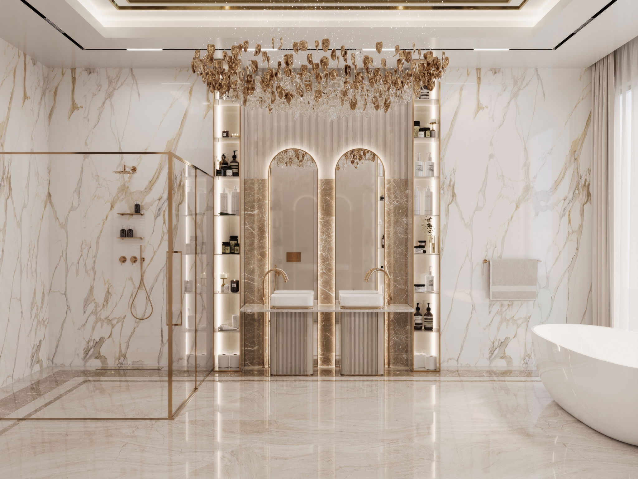 LUXURIOUS BATHROOM DESIGN CREATION