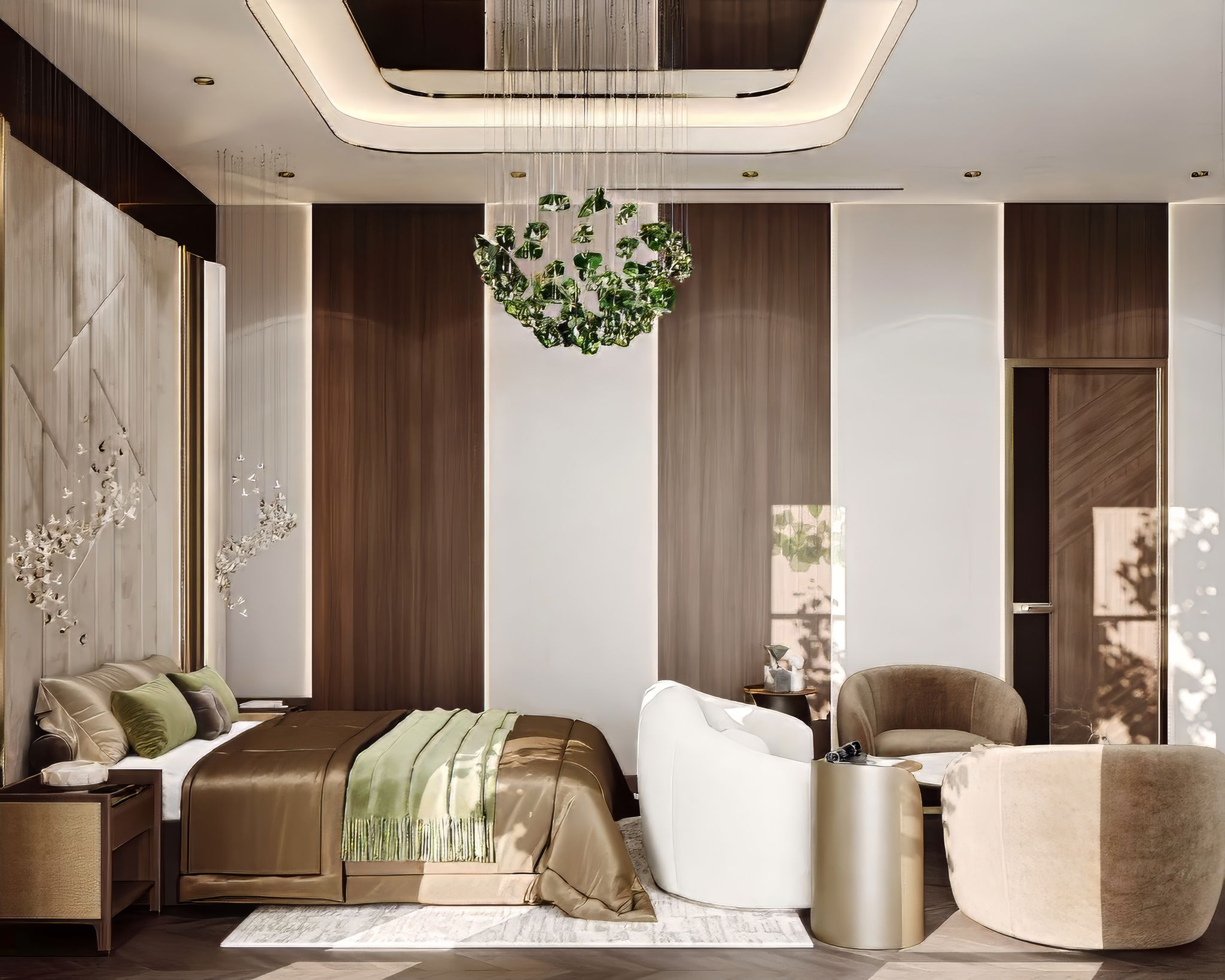 Gorgeous bedroom in luxury villa