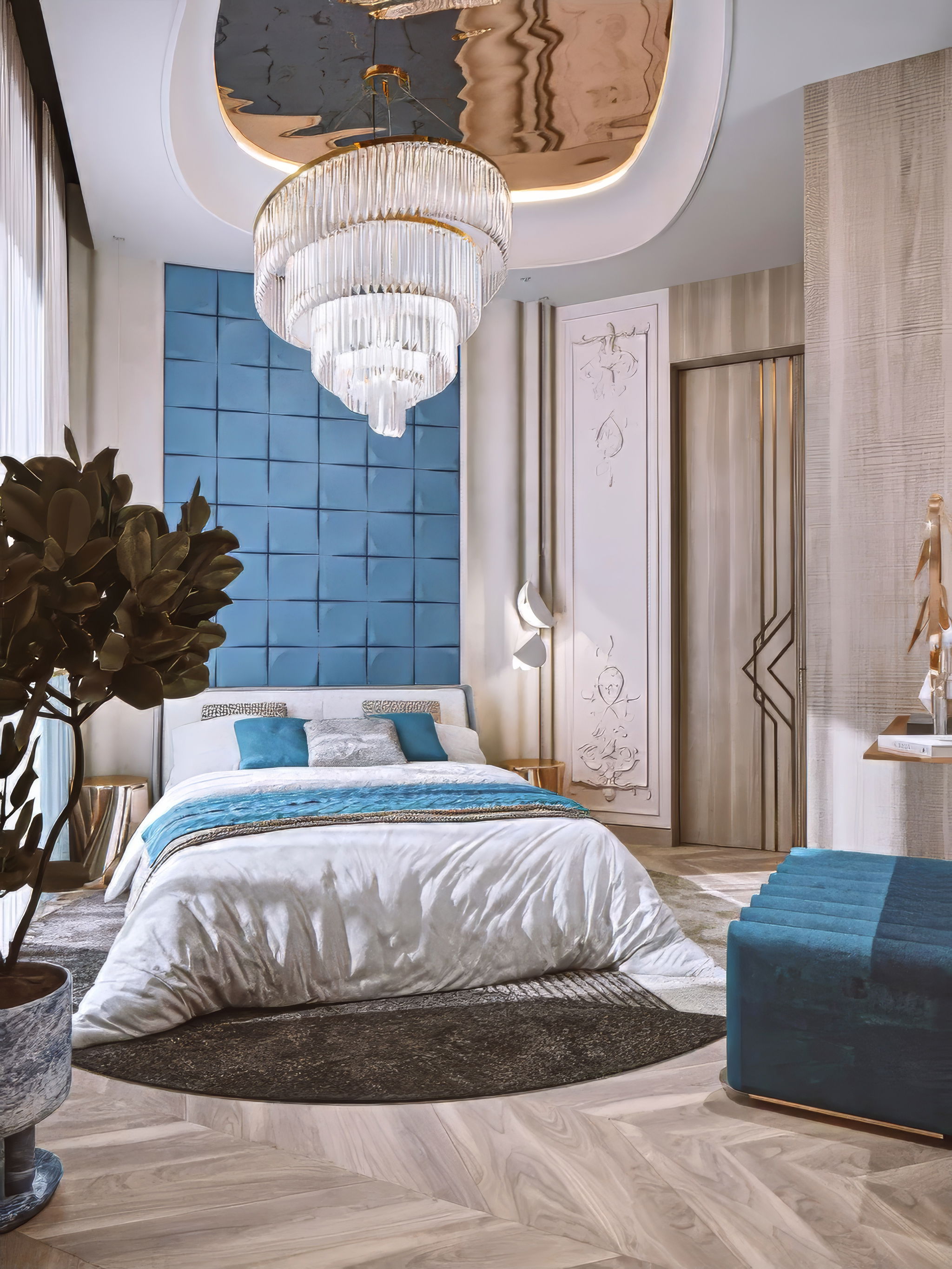 Bedroom Interior in Oriental Style UAE