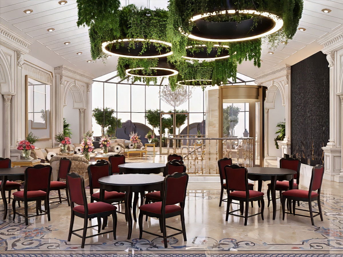 Современное люксовое альфреско-кафе