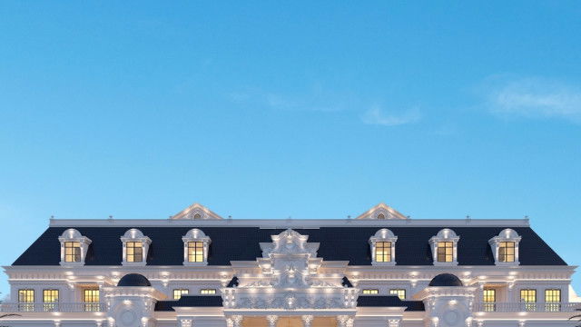 Роскошный экстерьер в Дубае: дизайн фасада и вход
