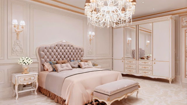 تصميم داخلي لغرفة نوم أنيقة