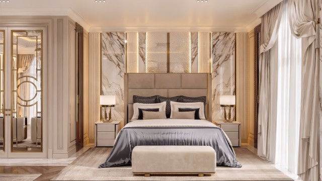 Glamour bedroom design