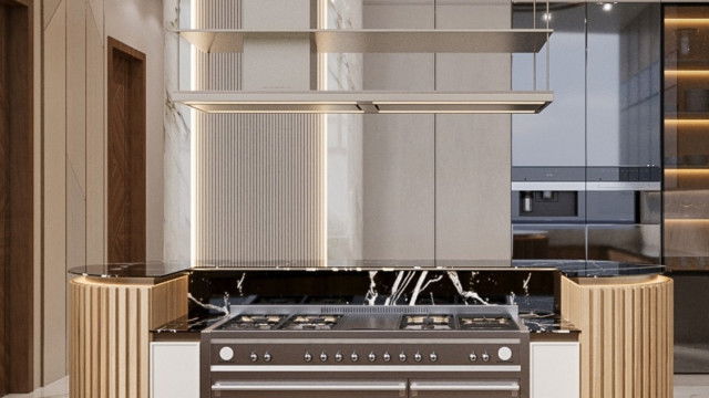 Очаровательный интерьер кухни в современном стиле