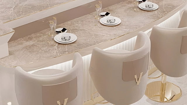 Новый роскошно‑современный дизайн кухни в Дубае