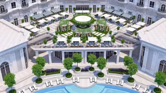 Restaurant & Hotel Interior Design | Open terrace Restaurant in Dubai