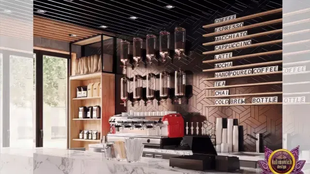 Шикарная современная кофейня